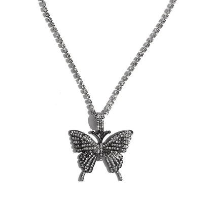 Big Butterfly Bling w/ Rhinestone Chain