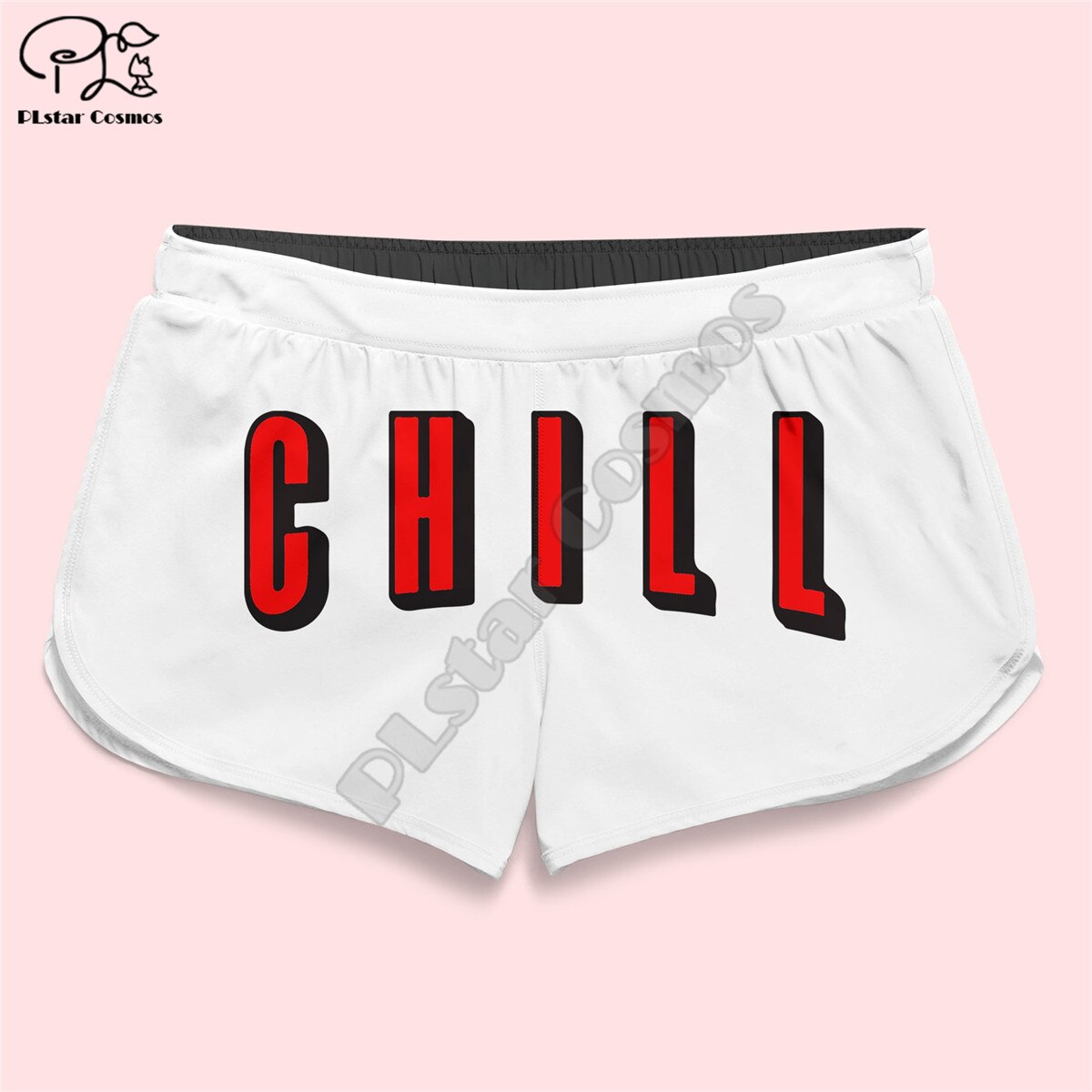 Couple Matching  NETFLIX AND CHILL  Printed 3d Shorts women for men Elastic Waist Shorts Summer Quick Dry Beach shorts