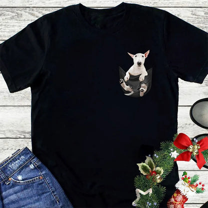 Pocket Bull Terrier Printed T-shirt