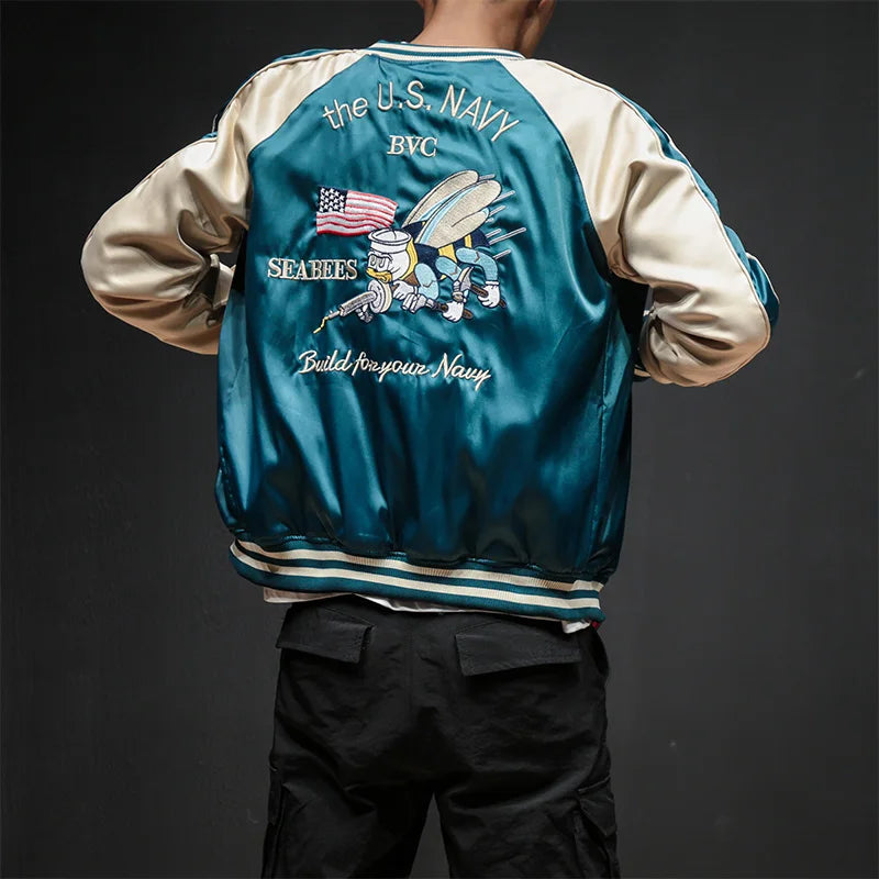 Bomber Hip Hop Jacket Sea Bees