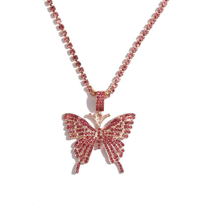 Big Butterfly Bling w/ Rhinestone Chain