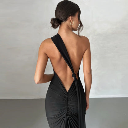 Open Back Long Dress