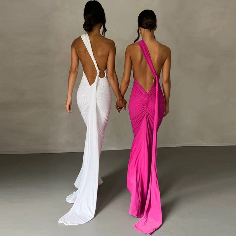 Open Back Long Dress