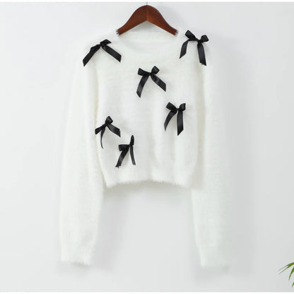 Bow Round Neck Sweater