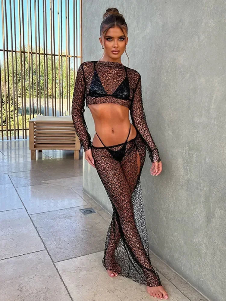 Sexy See-Through Dress Bikini