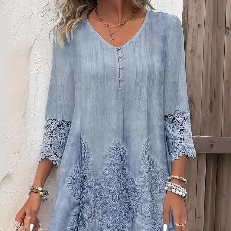 Fashion Lace Hollow Dress