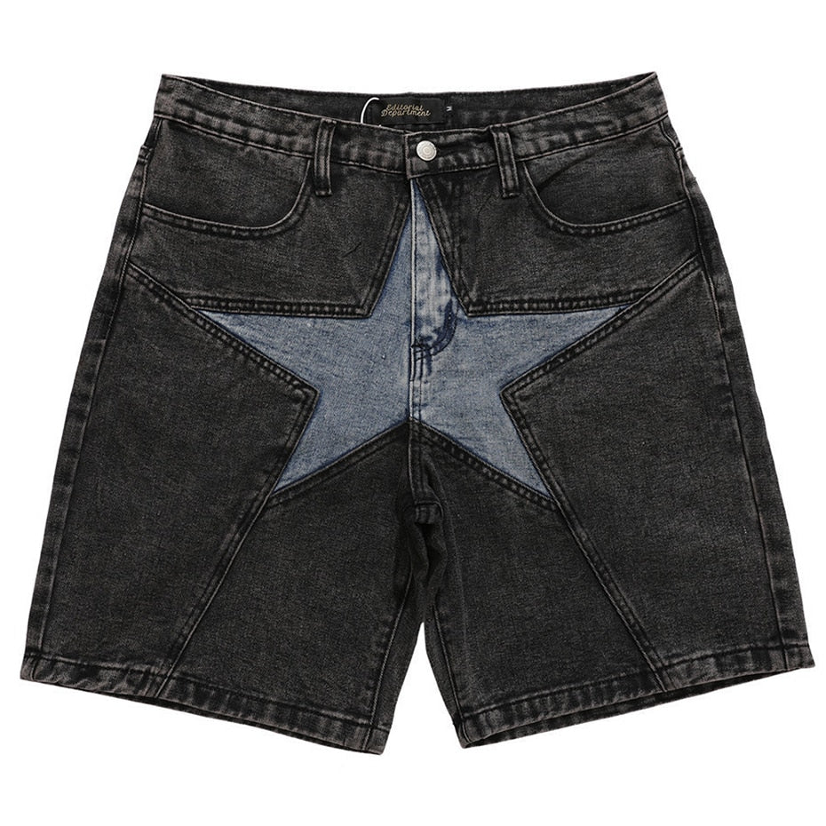 Men's Harajuku Loose Denim Shorts