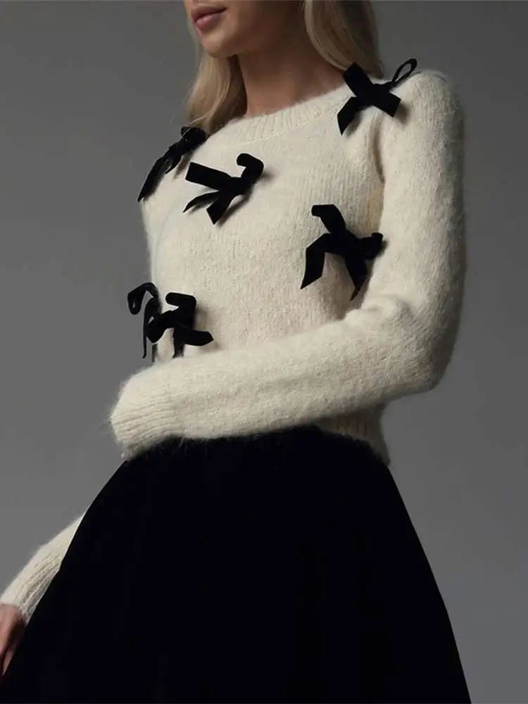 Bow Round Neck Sweater