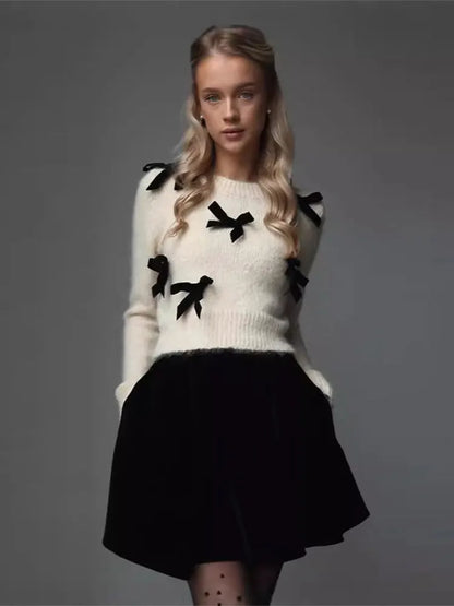 Bow Round Neck Sweater