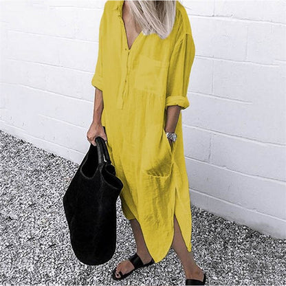 Summer Shirt Long Dress