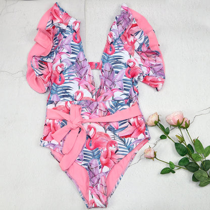 2 piece floral swimsuit