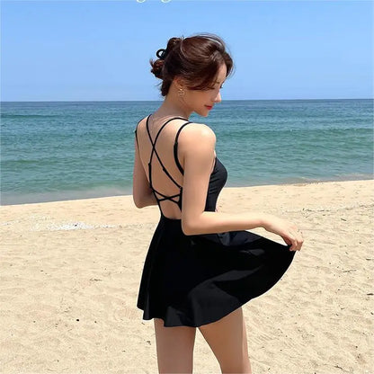 New Conservative Skirt Style Slimming Bathing Suit