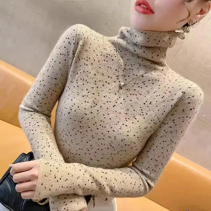 Casual Vintage Turtleneck Sweater