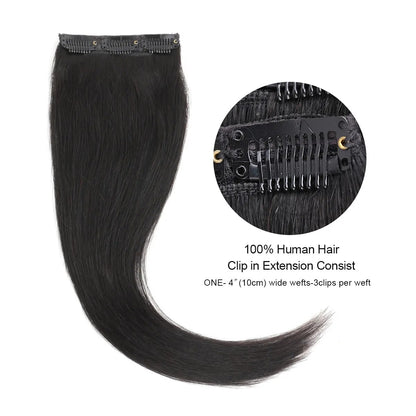 3 piece Clip In Human Hair Extensions