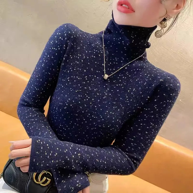 Casual Vintage Turtleneck Sweater