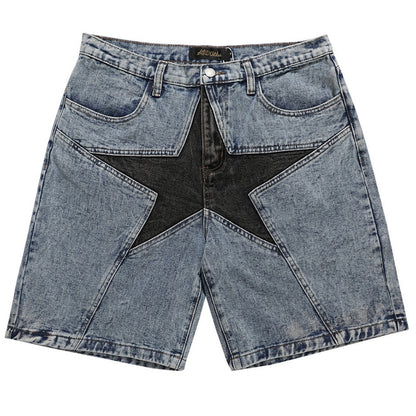 Men's Harajuku Loose Denim Shorts