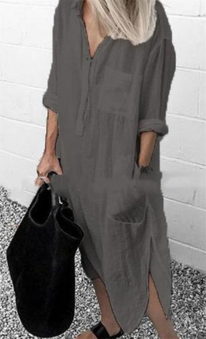 Summer Shirt Long Dress