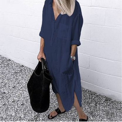 Summer Shirt Long Dress