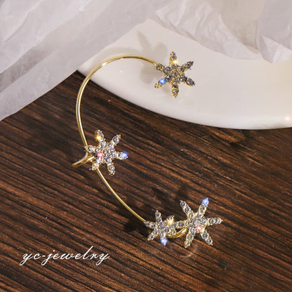 Shining Zircon Butterfly Ear Cuff