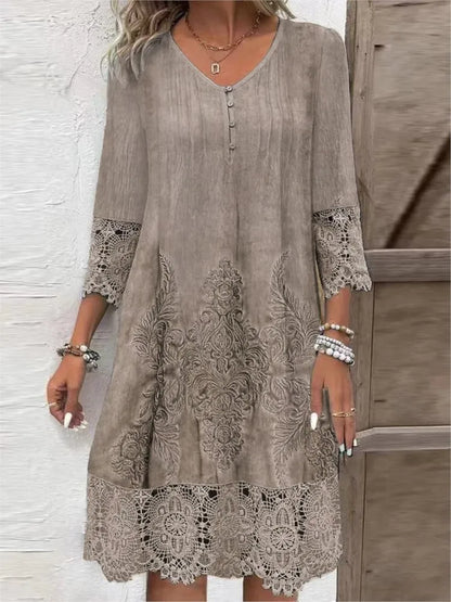 Fashion Lace Hollow Dress