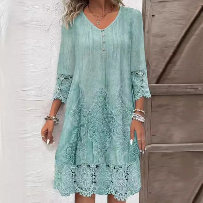 Fashion Lace Hollow Dress