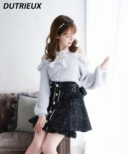 Sweet Lolita Off Shoulder Sweater