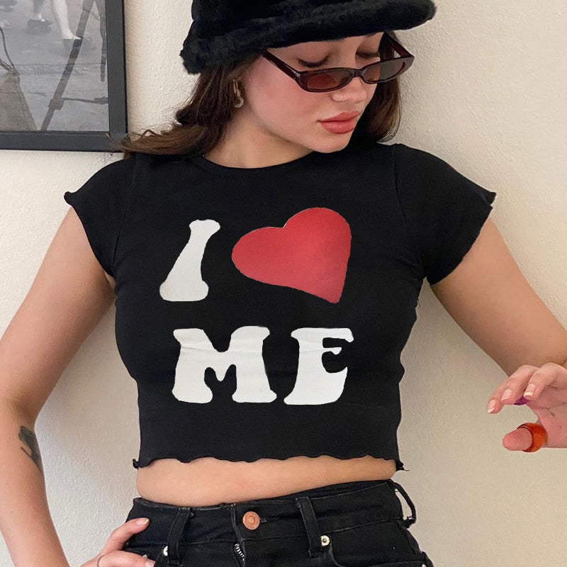 I LOVE ME Harajuku T-shirt