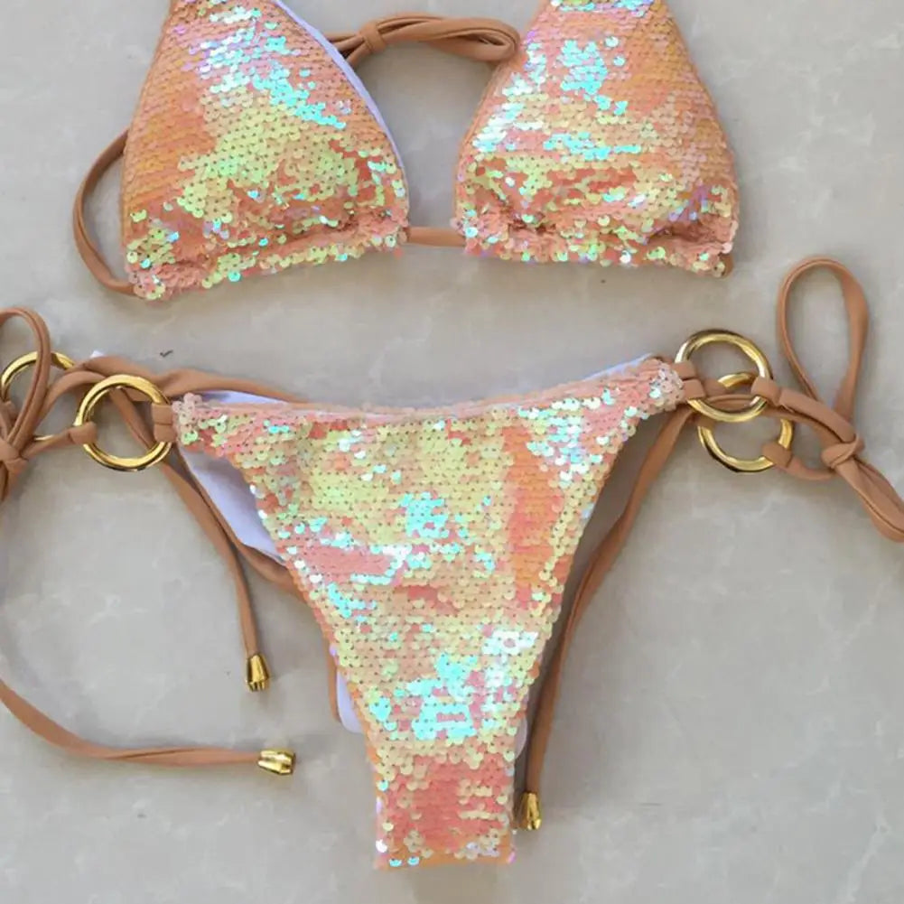 Sexy Shiny Sequins Bikini