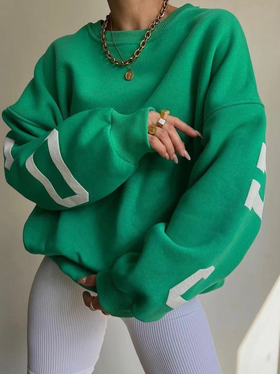 Loose Pullover Sweatshirt