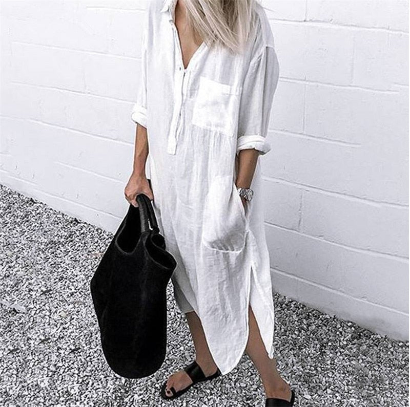 Summer Shirt Long Dress