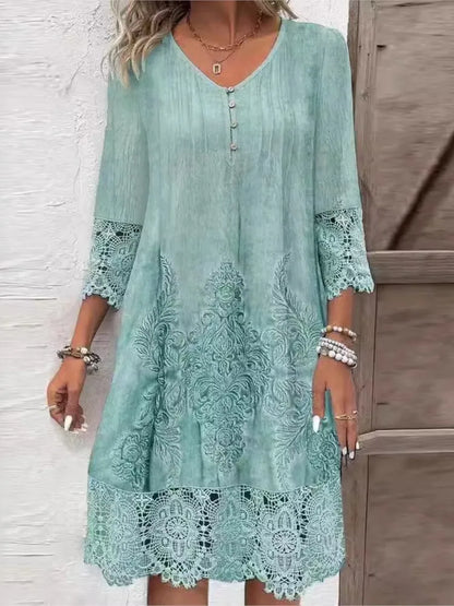 Fashion Lace Hollow Dress