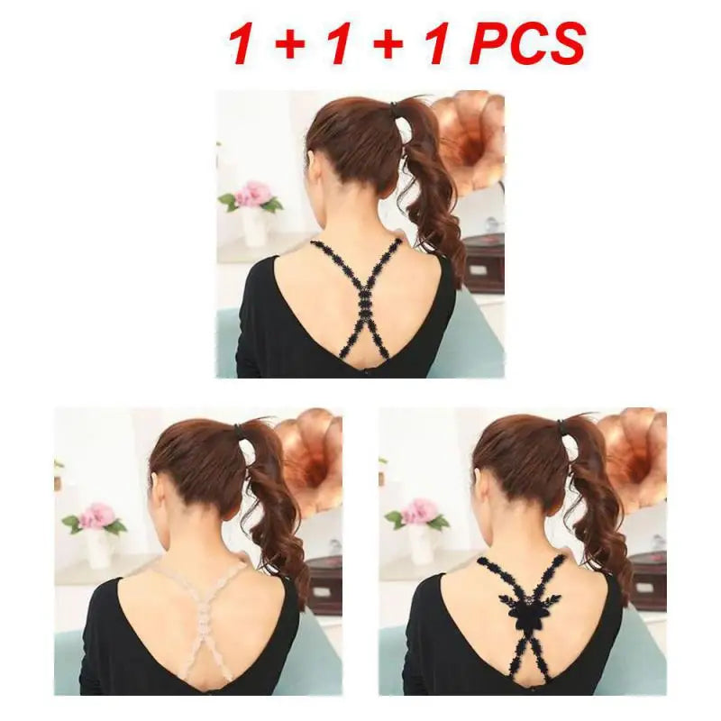 1/2/3PCS Invisible Shoulder Strap Fashionable Sexy Halter Dress