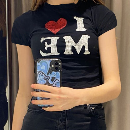 I LOVE ME Harajuku T-shirt