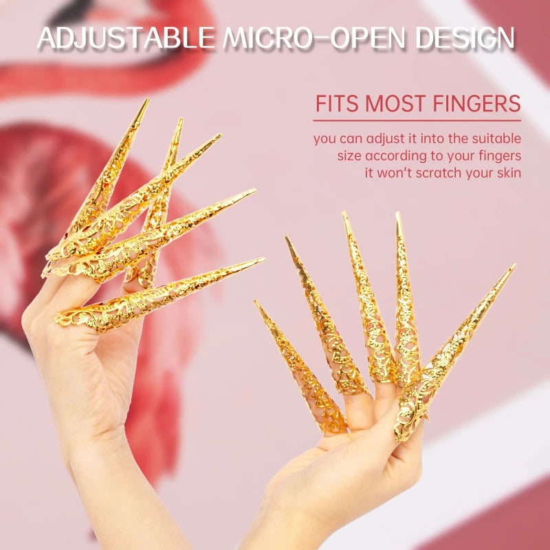 5Pieces Fingertip Claw Nail Ring