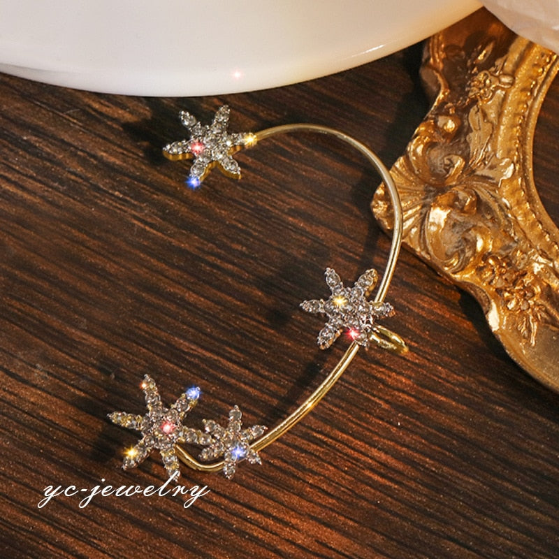 Shining Zircon Butterfly Ear Cuff