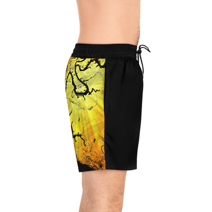 "Lake Travis Dragon" Men's Mid-Length Swim Shorts