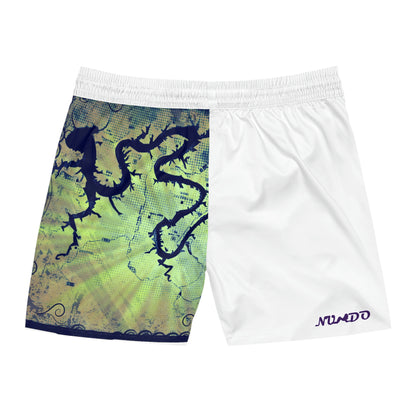 Lake Travis Mid-Length Swim Shorts White