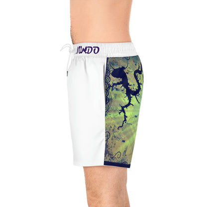 Lake Travis Mid-Length Swim Shorts White