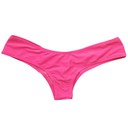 Women Sexy Ruched Thong Bikini Bottom