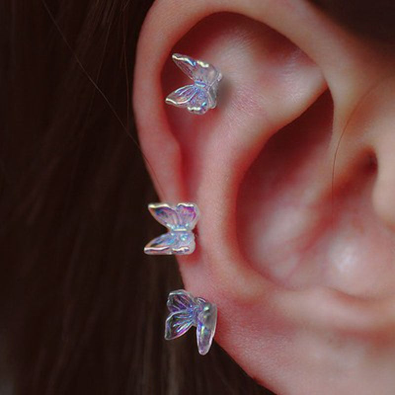 Little Butterfly Stud Tragus Earring