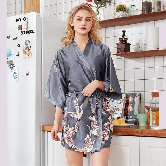 Mini Kimono Robe and Nightgown