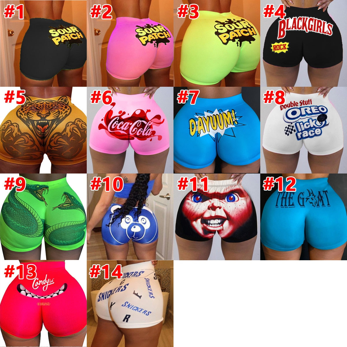 Funny Brand Workout Shorts