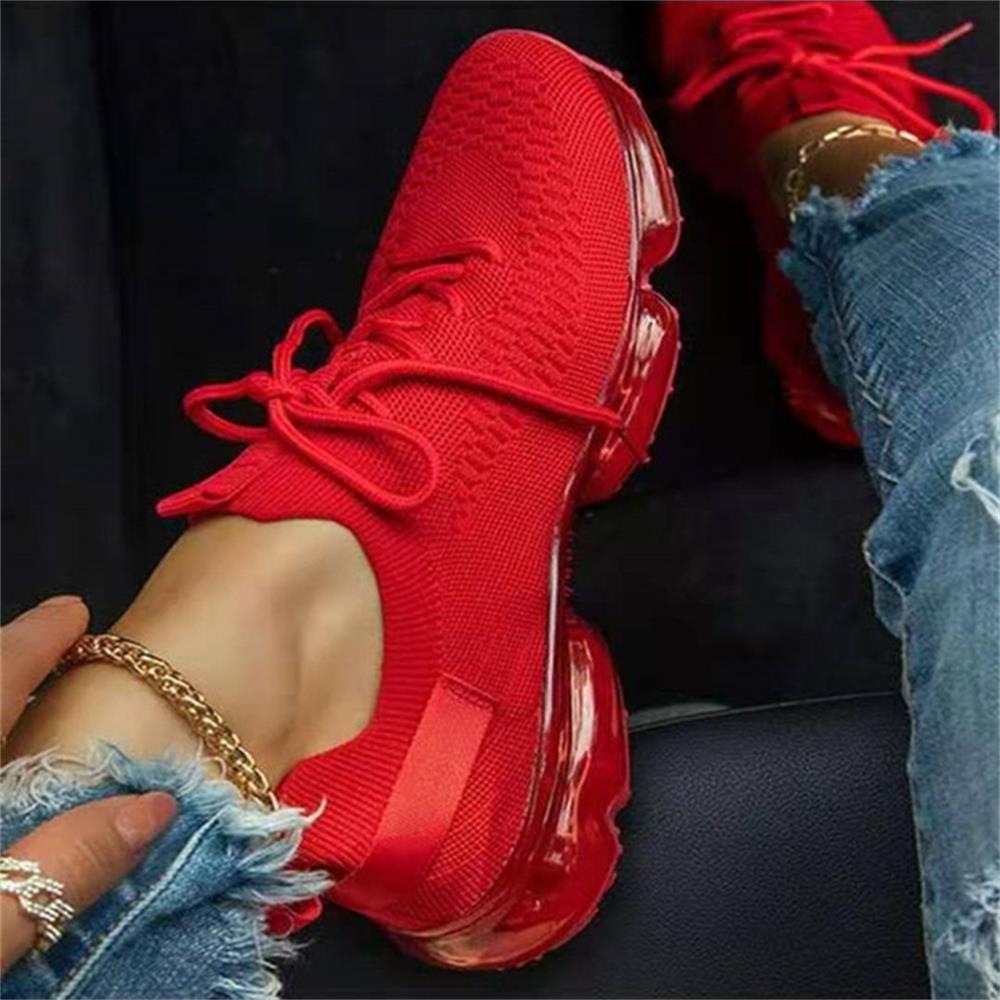 New Stretch Fabric Ladies Breathable Casual Basketball Shoes