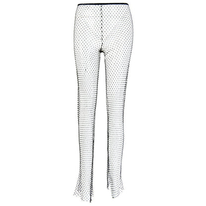 DIRTYLILY Crystal Diamond Shiny Women Pants