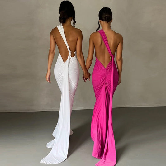 Open Back Long Dress