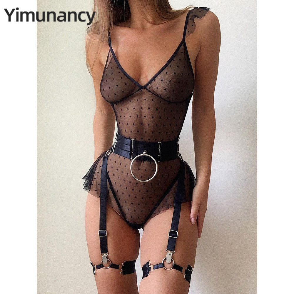 Lace Sexy Backless Bodysuit