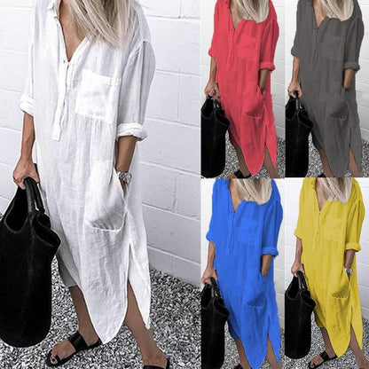 Summer Shirt Long Dress