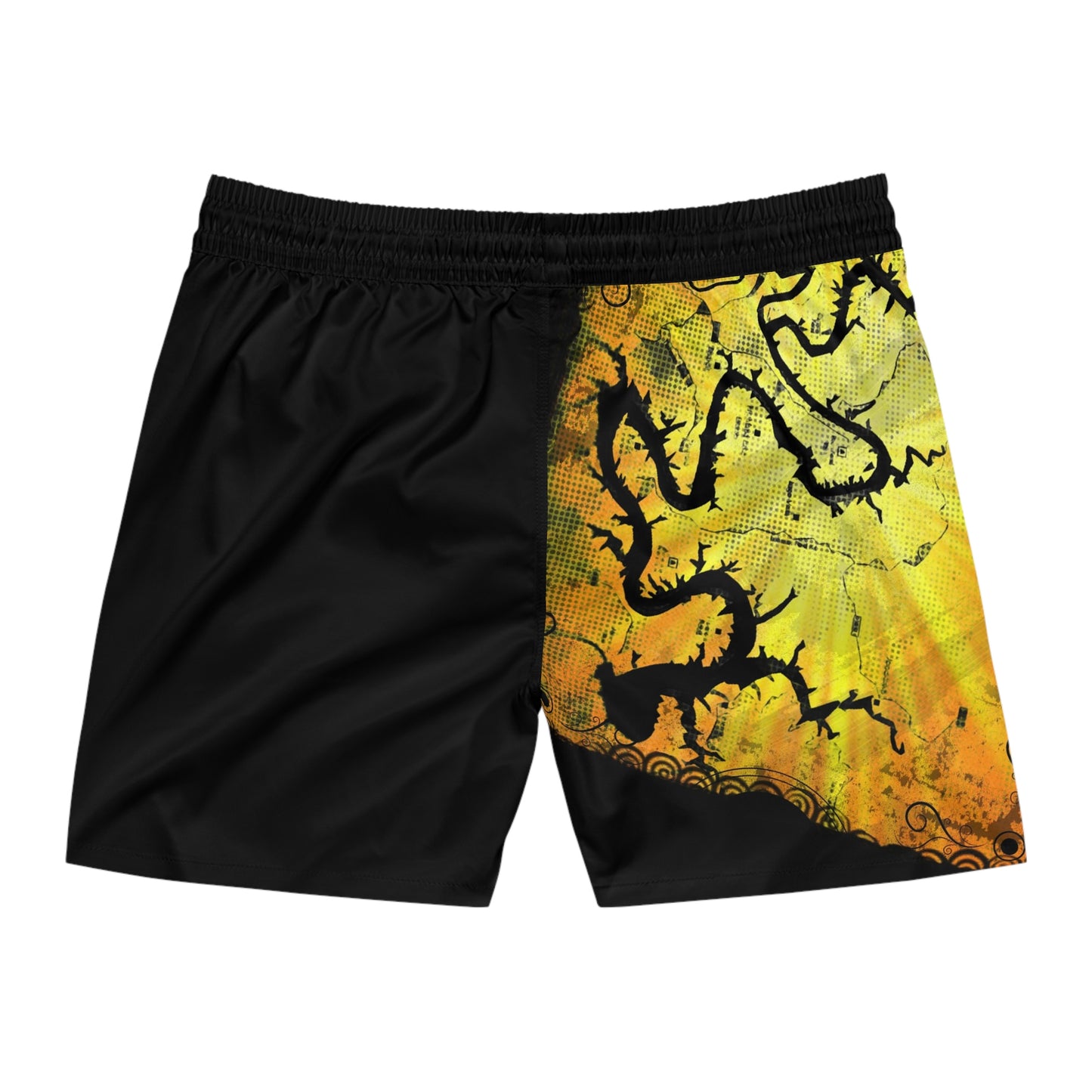 "Lake Travis Dragon" Men's Mid-Length Swim Shorts